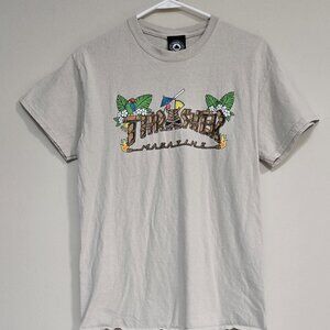 Thrasher Skateboard Magazine Tiki Sand T-Shirt